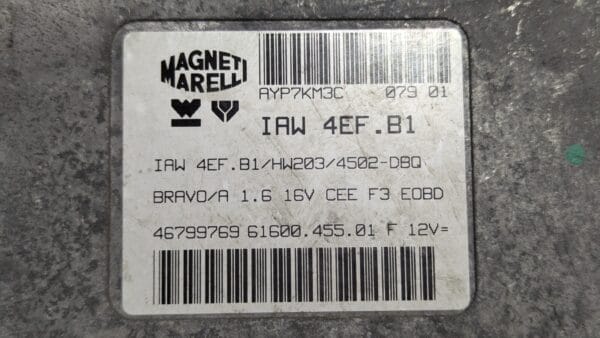Centralina motore Fiat Bravo 1.6 16v IAW4EF.B1 HW203 46799769 - immagine 3
