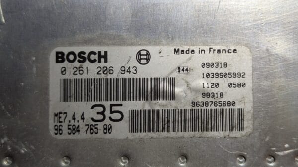 Centralina motore Peugeot 307 0261206943 9658476580 - immagine 3