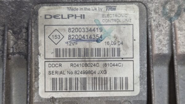 Centralina motore Renault Megane 8200334419 8200414354 R0410B024C - immagine 3