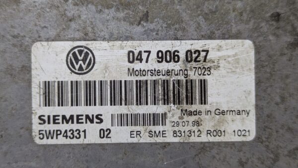 Centralina Motore Volkswagen Lupo 047906027 5WP433102 - immagine 3