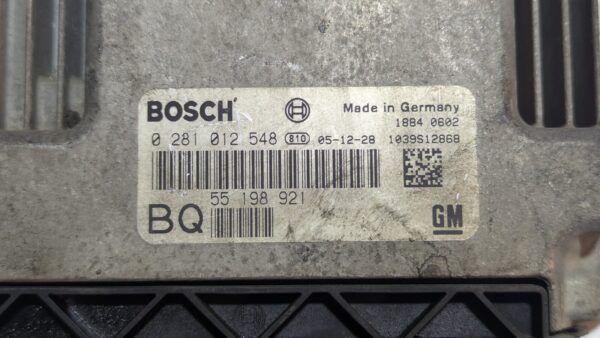 Centralina Motore Opel Astra H Zafira B 1.9 Dci 0281012548 55198921 - immagine 3