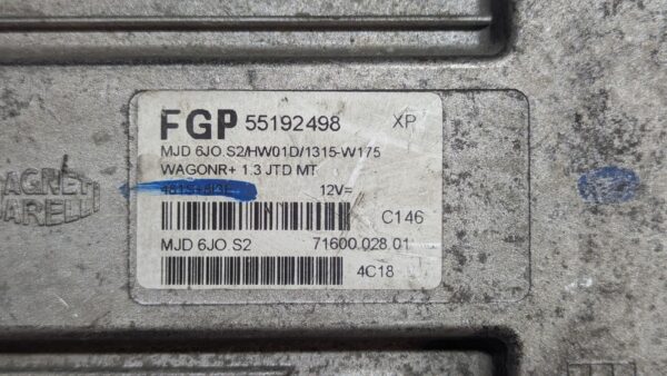 Centralina Motore Suzuki Wagon R+ 55192498 MJD6JO.S2 HW01D - immagine 3