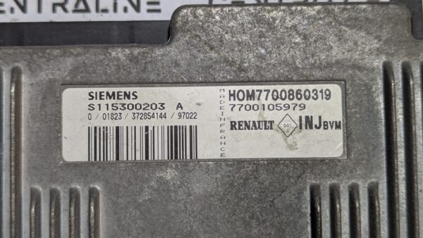 Centralina Motore Renault S115300230A HOM7700860319 7700105979 - immagine 3