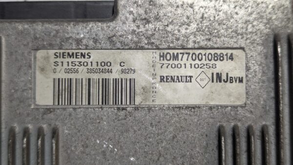 Centralina Motore Renault Clio S115301100C HOM7700108814 7700110258 - immagine 3