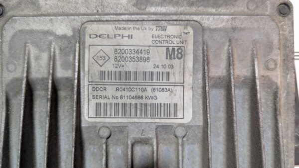 Centralina Motore Nissan 8200334419 8200353898 R0410C110A - immagine 2