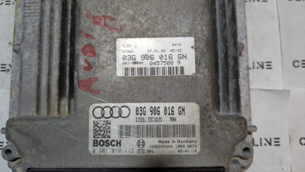 Centralina Motore Audi 03G906016GN 0281012113 - Image 2