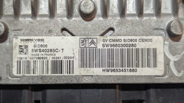 Centralina Motore Citroen Peugeot 5WS40285C-T 9660300280 9653451880 - immagine 3