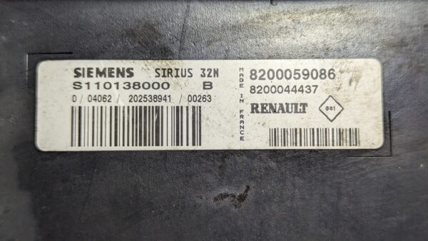 Centralina Motore Renault S110138000B SIRIUS 32N 8200059086 8200044437 - immagine 3