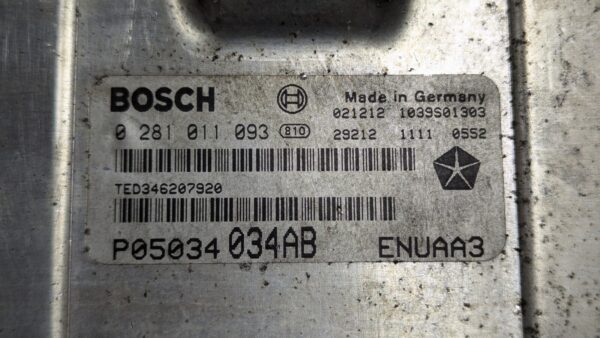 Centralina Motore Chrysler Pt Cruiser 0281011093 P05034034AB - immagine 3