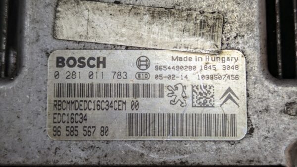 Centralina Motore Peugeot 206 0281011783 EDC16C34 9658556780 - immagine 3