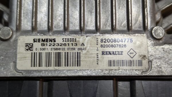 Centralina Motore Renault S122326113A SID 301 8200804775 8200807626 - immagine 3