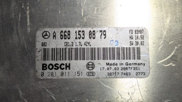 Centralina Motore Mercedes Classe A A6681530879 0281011151 - immagine 3