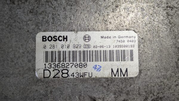 Centralina Motore Fiat Ducato 0281010929 1336827080 - immagine 3