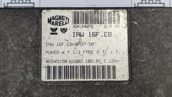 Centralina Motore Fiat Punto Lancia Y 1.1 IAW 16F.EB 46545150 - immagine 3