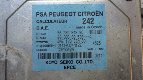 Centralina Sterzo Citroen Peugeot 9652024280 6900000528-A 242 - Image 3