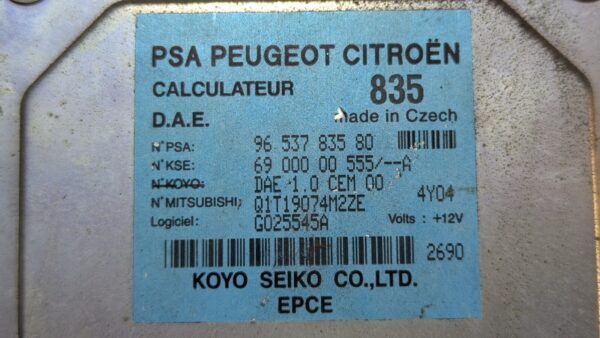 Centralina Sterzo Citroen Peugeot 9653783580 6900000555-A 835 - Image 3