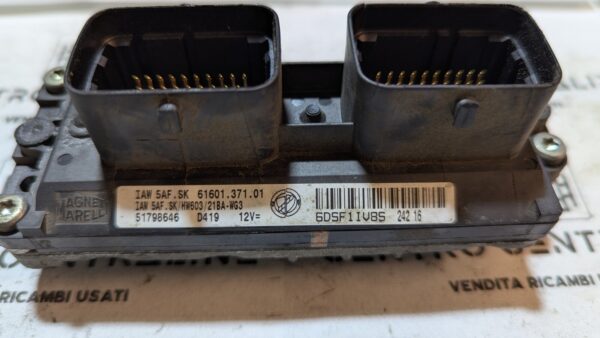 Centralina Motore Fiat Lancia IAW 5AF.SK HW603 51798646 - immagine 2