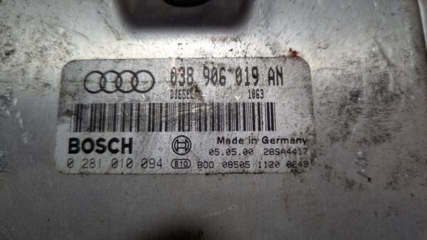 Centralina Motore Audi A4 0389066019AN 0281010094 - immagine 2