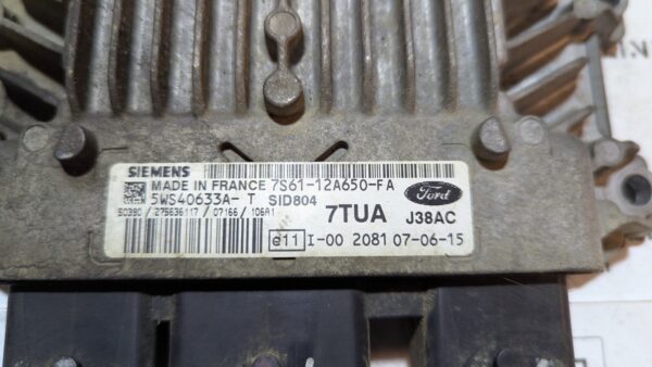 Centralina Motore Ford Fusion 7S61-12A650-FA 7TUA 5WS40633A-T J38 - immagine 2