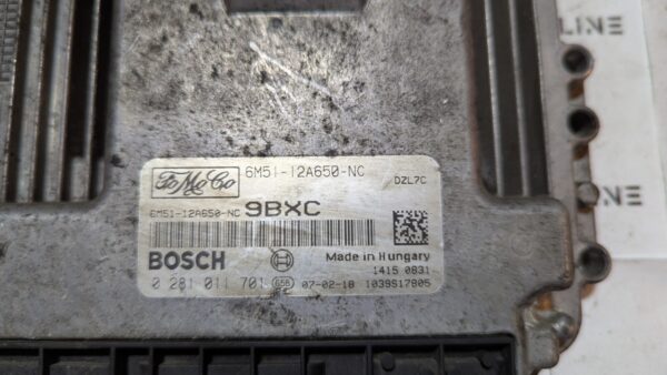 Centralina Motore Ford Focus 0281011701 6M51-12A650-NC 9BXC - immagine 2