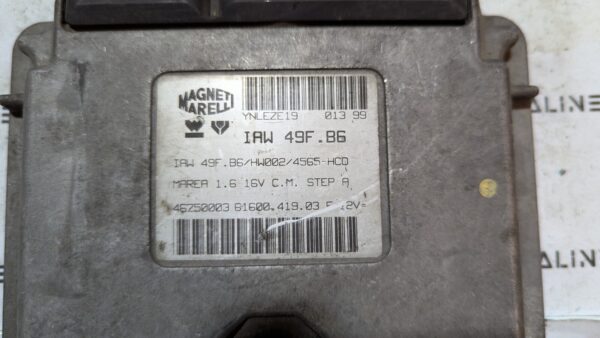 Centralina motore Fiat Marea 1.6 16v IAW 49F.B6 HW002 46750003 - immagine 2
