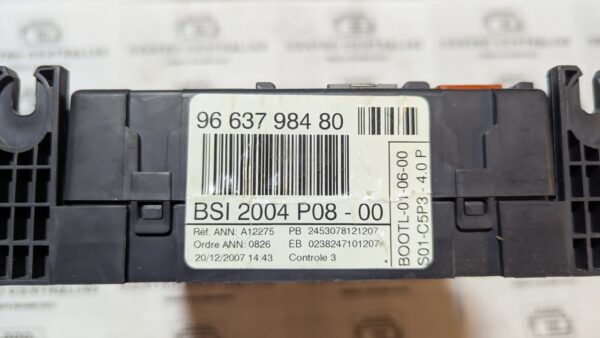 Centralina Body Computer BSI Citroen Peugeot 9663798480 2004 P08-00 - immagine 2