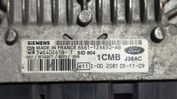 Centralina Motore Ford 5WS40241B-T 6S61-12A650-AB SID804 1CMB J38AC - immagine 3