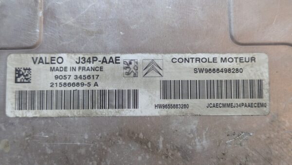Centralina Motore Citroen Peugeot 21586689-5 A 9666498280 9655883280 - immagine 3