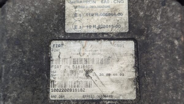 Centralina Metatron Metano Fiat Doblo 51816456 4100146 6A0 3B000A9 - immagine 3