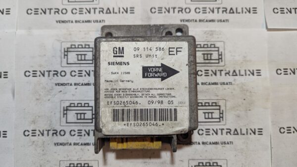 Centralina comando airbag Opel Vectra 5WK41150B 09114586EF