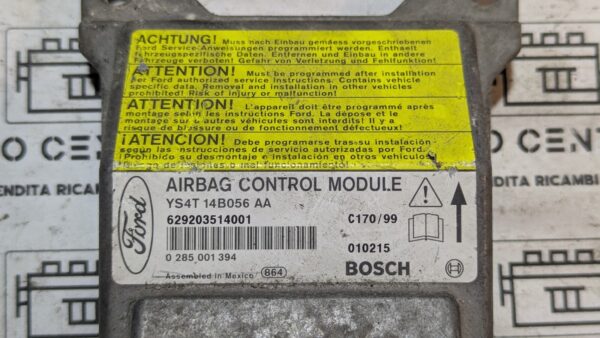 Centralina comando airbag Ford Focus YS4T14B056AA 0285001394 - immagine 3