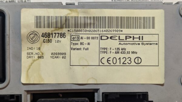 Centralina Body Computer Fiat Lancia 46817786 - immagine 3