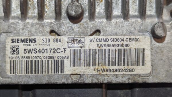 Centralina Motore Citroen Peugeot 5WS40172C-T 9648624280 9655939080 - immagine 3