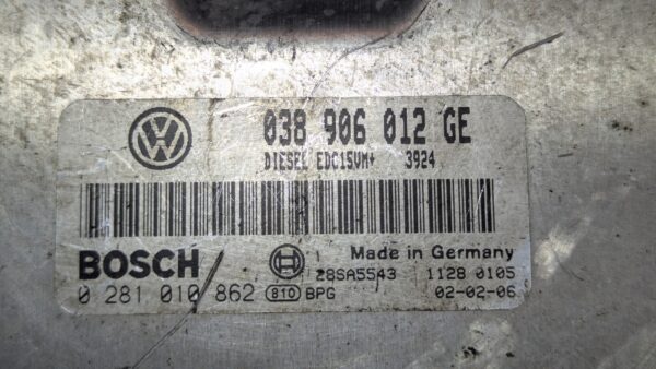 Centralina Motore Volkswagen Seat Skoda 038906012GE 0281010862 - Image 2