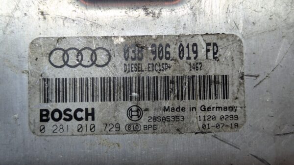 Centralina Motore Audi A4 038906019FP 0281010729 - immagine 2