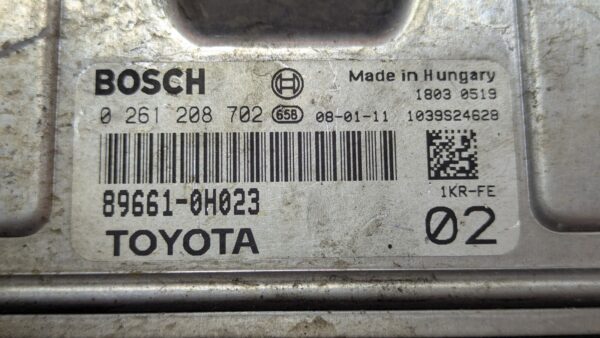 Centralina Motore Toyota Aygo 1.0 12V 0261208702 89661-0H023 - immagine 3