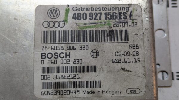 Centralina Cambio Audi A6 2.5 4B0927156ES 0260002830 - immagine 3