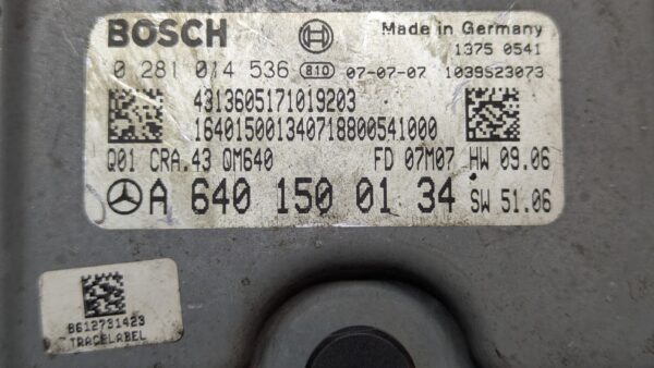 Centralina Motore Mercedes Classe A Classe B A6401500134 0281014536 - immagine 3