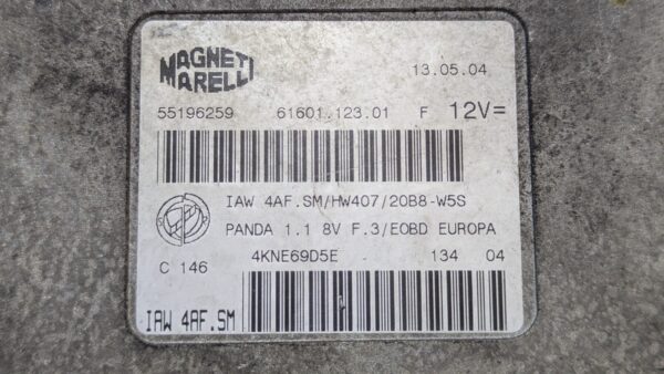 Centralina Motore Fiat Punto Lancia Y 1.1 IAW 16F.EB 46480662 - immagine 3
